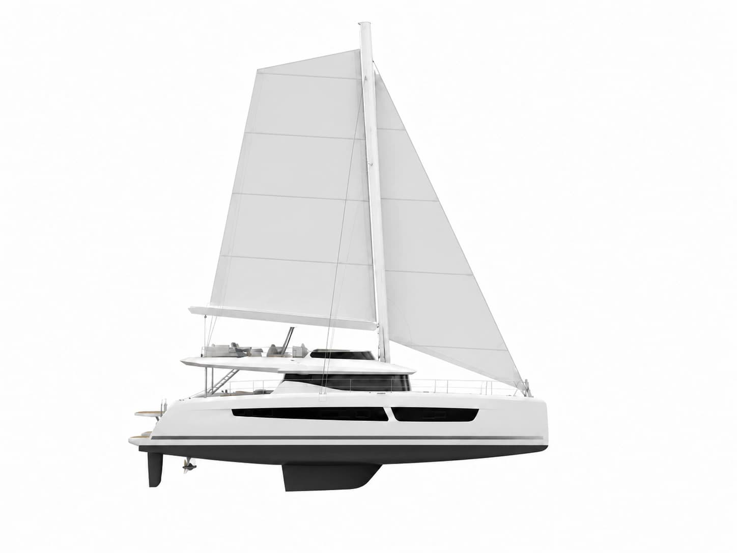 FP48 catamaran profile
